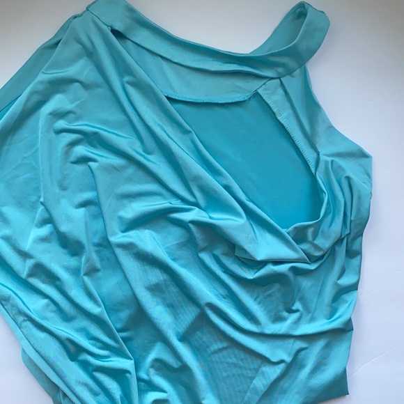 NWT Forplay sexy asymmetric fitted club top, size S - Picture 5 of 13